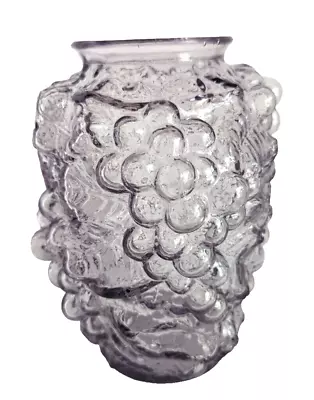Buy Antique  Press Glass Amethyst Vase Grapes Pattern 7  X 6  • 18.29£