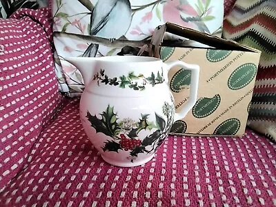Buy PORTMEIRION THE HOLLY AND THE IVY STAFFORDSHIRE JUG H 5  New In Original Box  • 18£