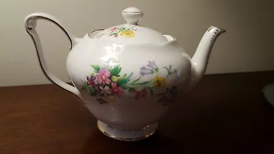 Buy  OLD COUNTRY SPRAY  By QUEEN ANNE BONE CHINA TEAPOT. • 24£