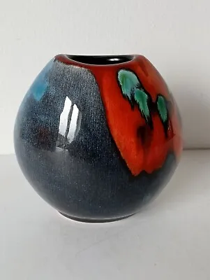 Buy (444) Small Vintage 10cm Poole Pottery Vase # Delphis Volcano • 14.50£