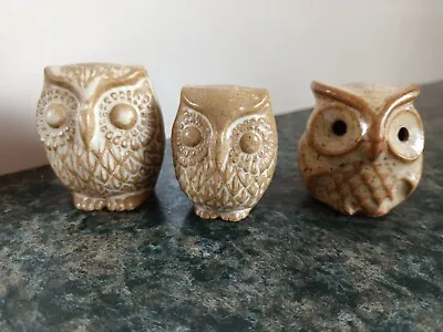 Buy 3xVintage 2 XStoneware Pottery Pixie Workshop Owls,Made In Cornwall+1 Other -B3 • 8£