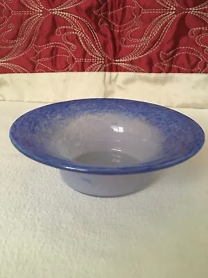 Buy Vintage Vasart Strathearn Art Glass Top Hat Mottled Blue Bowl Dish Signed • 19.85£