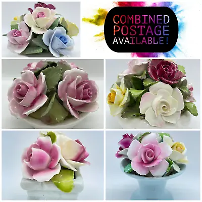 Buy Aynsley Thorley Crown Staffordshire Rose Flower Posy Ornament Collectable • 4.99£