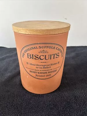 Buy Original Suffolk Pottery By Henry Watson Biscuit Barrel • 12£