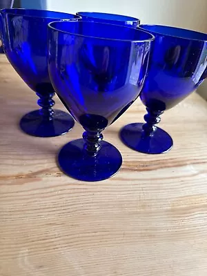 Buy Bristol Blue Wine Goblets • 4.99£