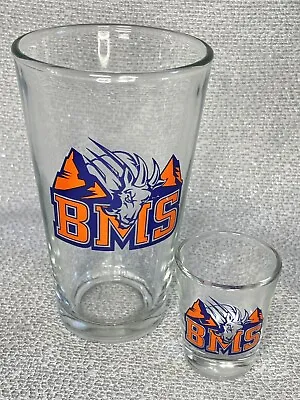 Buy Blue Mountain State Pint Glass BMS Shot Glass • 18.93£