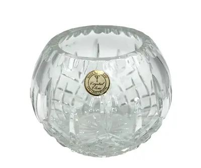 Buy Vintage Cut Lead Crystal Rose Bowl/Votive Made In Poland 24% Lead - 3 1/2  • 33.63£