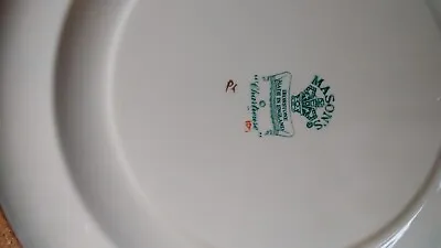 Buy 3no Masons Ironstone Plates Chartreuse Pattern Different Sizes. • 15£