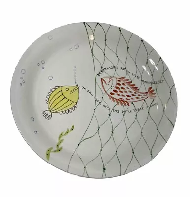 Buy Gustavsberg Swedish Hand Painted Fish Plate XII “Löja” By Stig Lindberg VTG Rare • 70.87£