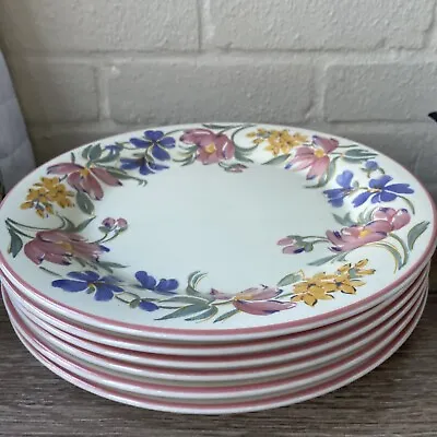 Buy 6 Staffordshire  - Chelsea - Tableware - Dinner Plates Vintage Floral 26cm • 15£