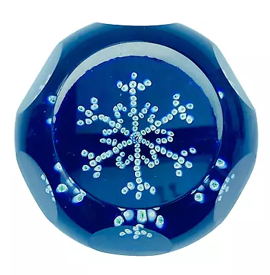 Buy Rare Caithness Whitefriars Snow Crystal Glass Paperweight 1982 Limited Edition • 95.99£