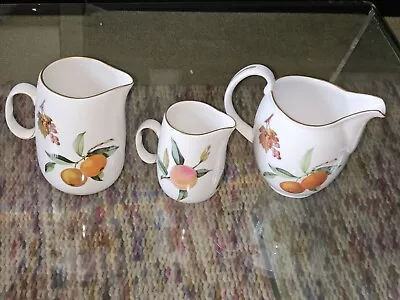 Buy Royal Worcester Fine Porcelain Oven To Table Ware X 3 Jugs • 35£