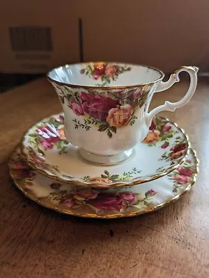 Buy Royal Albert Old Country Roses  Tea Cup, Saucer & Plate Trio • 15£