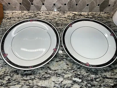 Buy Noritake Ivory China Etienne #7260 Dinner Plate Set Of  2 Excellent • 14.22£