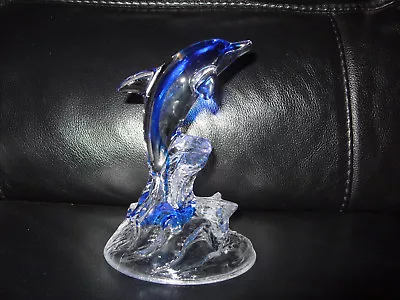 Buy Dolphin Glass Crystal Ornament Cristal D'Arques Vintage -294 • 20£