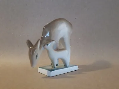 Buy Zsolnay Pecs Glazed Porcelain Figurine 2 Deers • 16£