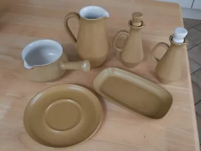 Buy Lot Of 6 Vintage Denby Stoneware ODE Mustard Items Condiments Etc • 4.95£