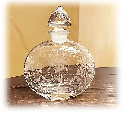 Buy 1940s Heisey Orchid Oval Sherry Decanter CLEAR Crystal Stopper Rare HTF #4037 • 143.86£