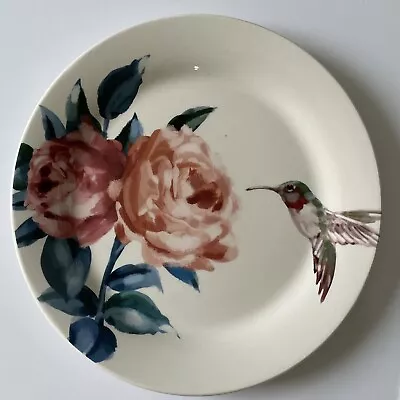 Buy Pier 1 Imports Hummingbird Plate Ceramic 8.75” Lunch Decor Ruby Throated EUC • 14.38£