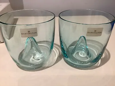 Buy Dartington Tumbler Glasses X 2 Turquoise Point • 8£