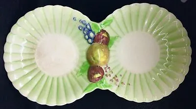 Buy Vintage 1930s Brentleigh Ware Staffordshire Double Dish With Handpainted Fruit  • 19.76£