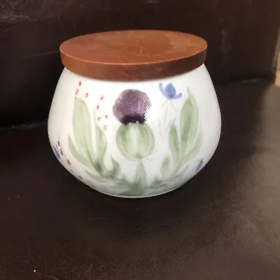 Buy Vintage Buchan Finest Stoneware Portobello Scotland Small Lidded Pot / Container • 8.99£