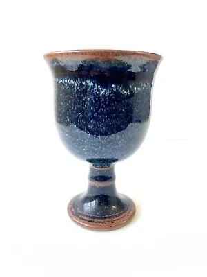 Buy Studio Pottery Goblet Beautiful Tenmoku Glazed One Of A Kind Art Piece Superb! • 12.95£