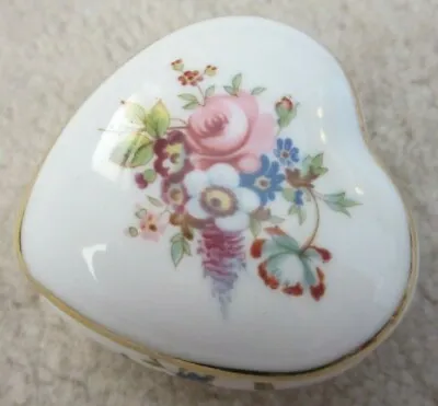 Buy Hammersley Miniature Heart Shaped Trinket Box  - Fine Bone China  • 7.99£