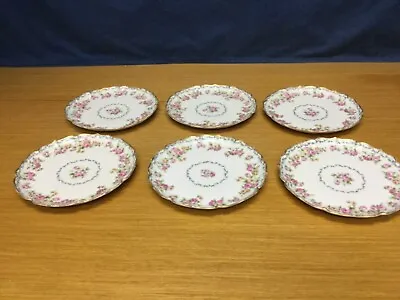 Buy 6 Antique GOA Limoges France Floral 8 1/4” Luncheons Plates • 96.47£