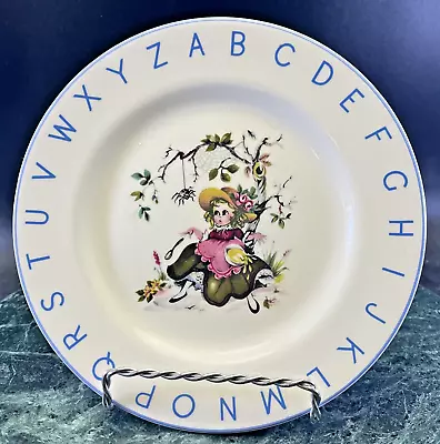 Buy Lord Nelson Pottery England Little Miss Muffet ABC's Alphabet 7 1/8  Plate • 9.44£