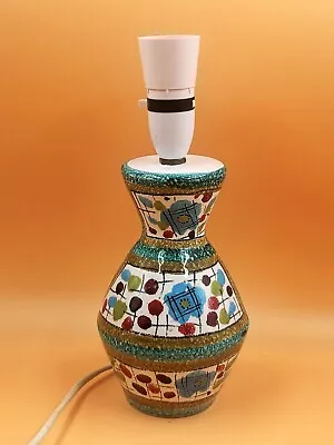 Buy MCM Fratelli Fanciullacci, Italy Mid Century Hand Painted Art Pottery Table Lamp • 125£