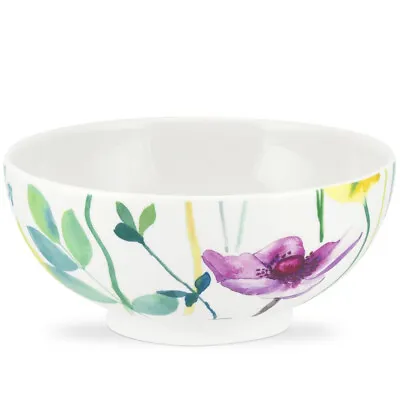 Buy Portmeirion Water Garden Footed Bowls Set Of 4 Porcelain Dishwasher Safe • 23.99£