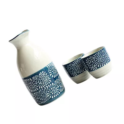 Buy  Wine Set Porcelain Cup Sake Ochoko Cups Pottery Ceramic Ceramics • 23.75£