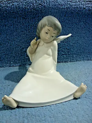 Buy (RARE) Lladro 15cm Tall 478g Winged Cherub/Angel Girl Figurine (BARGAIN) • 29.99£