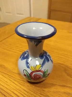 Buy Vintage Miniature Portuguese Hand Painted Studio Pottery Bud Vase: Height 7.5 Cm • 3.99£