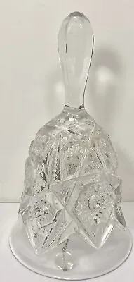 Buy VINTAGE IMPERIAL CRYSTAL Cut GLASS BELL 7 INCHES TALL • 7.64£