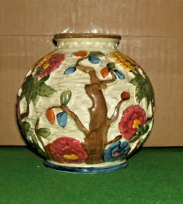 Buy Vintage ‘Indian Tree’ HJ Wood Staffordshire Handpainted Vase Very Good Condition • 14.99£