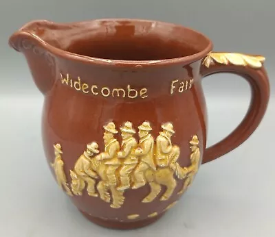 Buy Dartmouth Pottery Brown Widecombe Fair Jug Height 11.5cm • 4.99£