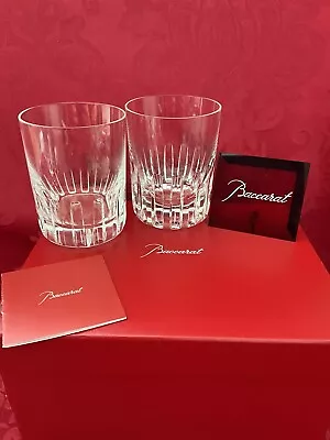 Buy NIB FLAWLESS Pair BACCARAT Glass ROTARY Crystal DOF DOUBLE OLD FASHION TUMBLERS • 480.25£