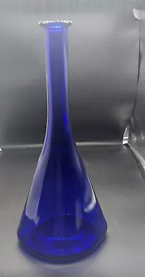 Buy Vintage Cobalt Blue Glass Genie Empoli ?, Bottle, Vase Decanter Aprox 12.5  Tall • 46.99£