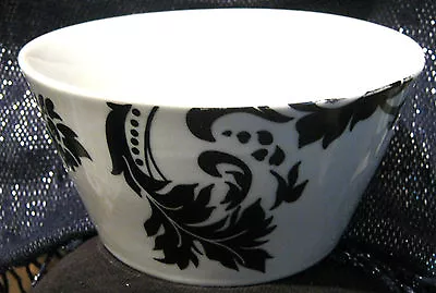 Buy 2x Great Dema Designs Valencia Porcelain Bowls In Black And White Approx 5 7/8 • 12.99£