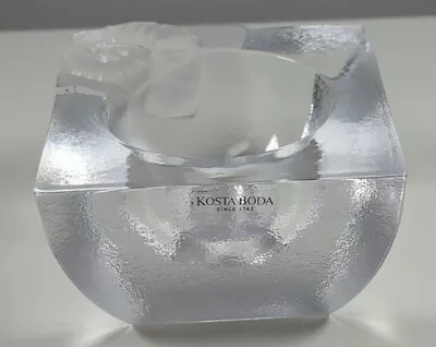 Buy Kosta Boda Swedish Fossil Art Glass Bowl By Kjell Engman Candle Holder • 20£
