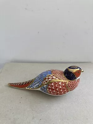 Buy Royal Crown Derby Pottery Pheasant Bird Paperweight,No Stopper,Figure • 25£
