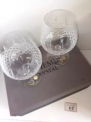 Buy Bohemian Crystal Cut Glass Brandy Goblets (Lot 67 ) • 4.95£