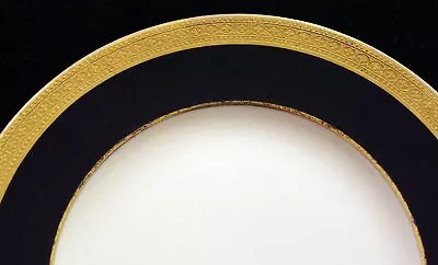 Buy QUEEN ANNE Dessert Plate 7.25  Syracuse Porcelain Dinnerware Gold Rim Cream Base • 17.98£