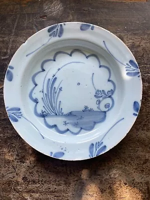 Buy London Delft Pancake Plate Circa 1720-40’s. Colonial Williamsburg Connection. • 170£