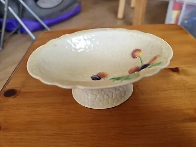 Buy Small Art Deco Carlton Ware Footed  Bowl Fruit Pattern • 4.99£