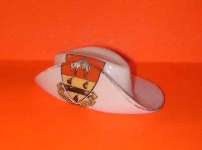 Buy Arcadian Crested China WW1 Colonial Hat Shipston On Stour Crest • 9.99£