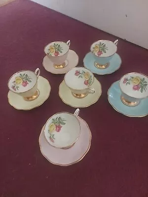Buy Set Of Vintage Cups And Saucer 1950s Staffordshire Bone China Cavour Wear  • 20£