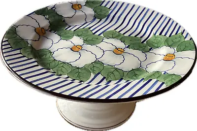 Buy TIFFANY & CO. ESTE CERAMICHE ITALY 11  Hand Painted Ceramic Footed Cake Plate • 70.74£